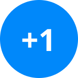 plus 1 icon